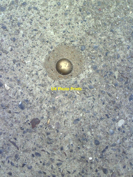Photo 6"x4" Ordnance Survey benchmark on the sea wall Weymouth\/SY6779 c2010