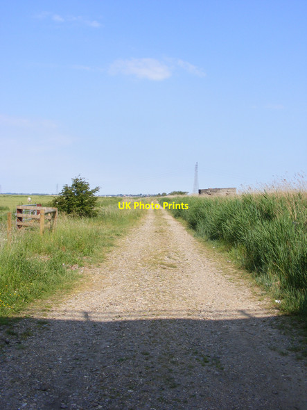Photo 6"x4" Farm track beside the New Cut St Olaves c2010