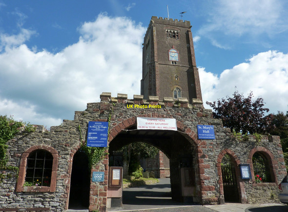 Photo 6"x4" Lych gate, St Mary's Church, Brixham Brixham c2010