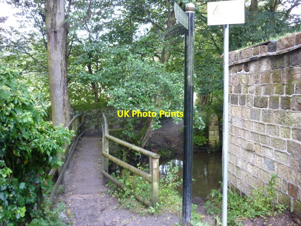 Photo 6"x4" A footbridge over Meanwood Beck, Leeds Weetwood c2010