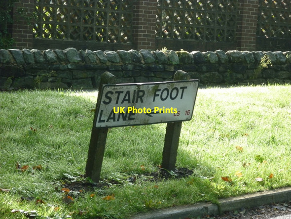 Photo 6"x4" The sign for Stair Foot Lane, Adel Adel c2010