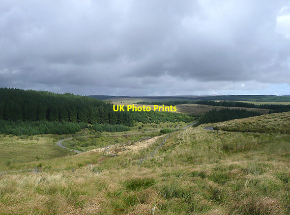 Photo 6"x4" Elenydd moorland landscape, Ceredigion Nant y Gerwyn c2010
