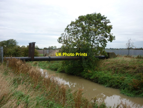Photo 6"x4" A pipeline over Holderness Drain Sutton-on-Hull c2010