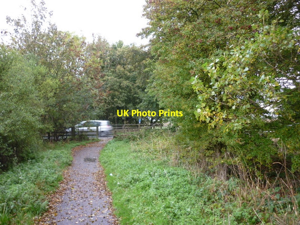 Photo 6"x4" The Trail crosses the A165 Oubrough Lane Old Ellerby c2010
