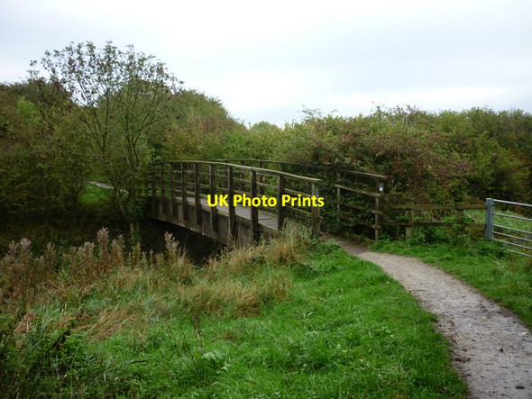 Photo 6"x4" A footbridge over Lambwath Stream Marton\/TA1739 c2010