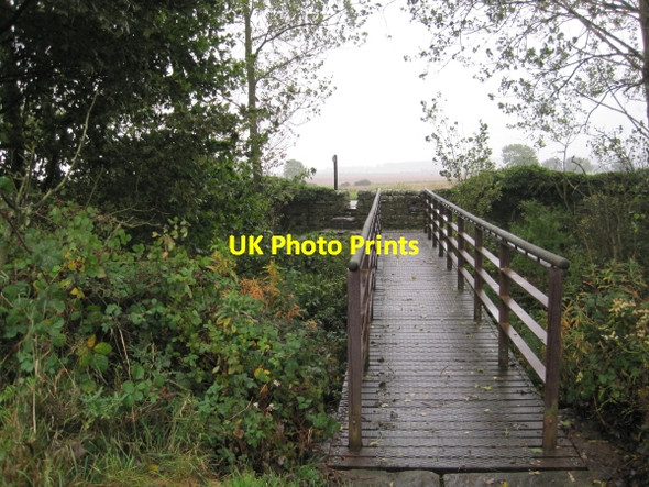Photo 6"x4" Footbridge on Hadrian's Wall Footpath Halton Shields c2010
