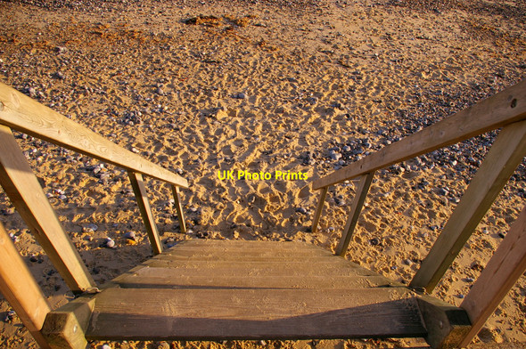 Photo 6"x4" Steps to Cromer Beach, Norfolk Cromer\/TG2142 c2009