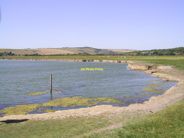 Photo 6"x4" Cut off meander, Cuckmere River Exceat c2003