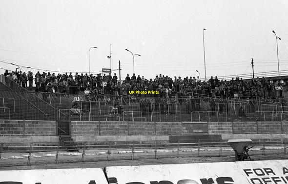 Photo 6"x4" The visitors' end at Eastville Stadium Bristol c1982