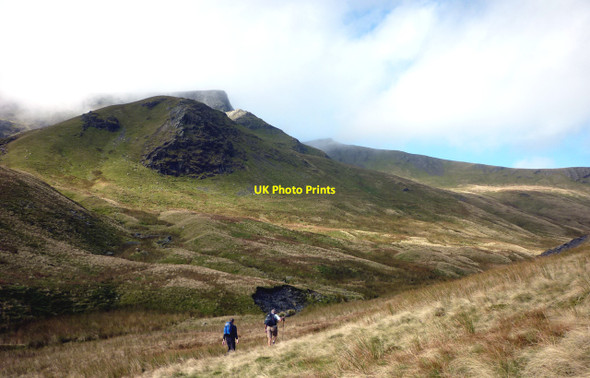 Photo 6"x4" The upper valley of the Glenderamackin Scales\/NY3426 c2010