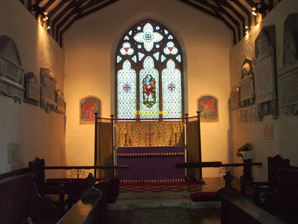 Photo 6"x4" Interior of St. Mary Magdalene, Wartling, East Sussex Wartling c2008