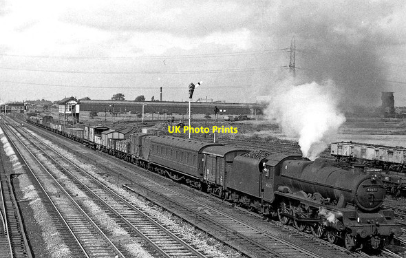 Photo 6"x4" Farington Junction, with Up WCML freight Leyland c1962