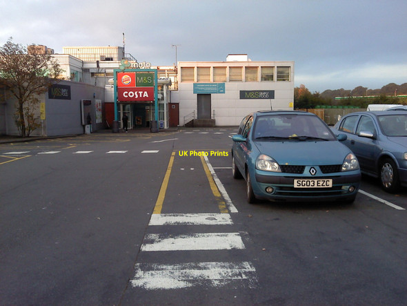 Photo 6"x4" Knutsford Services, Southbound. Knutsford c2010