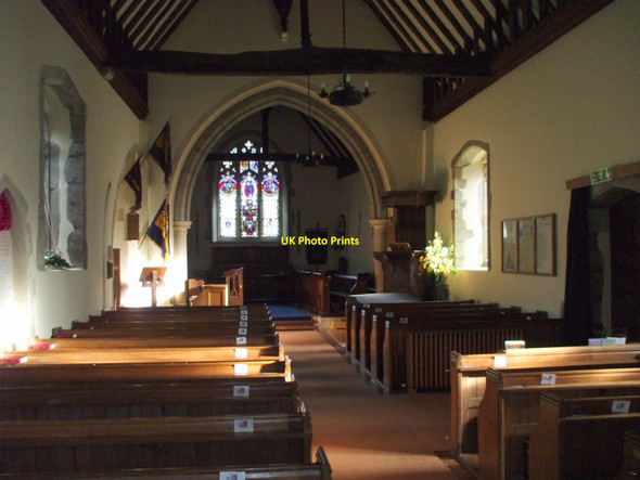 Photo 6"x4" Interior of Sts. Simon and Jude, East Dean, East Sussex Birling Gap c2008