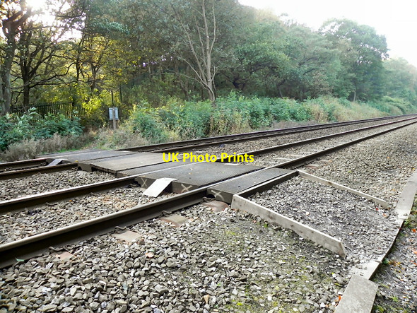 Photo 6"x4" Railway Crossing, Clifton Country Park Swinton\/SD7701 c2010