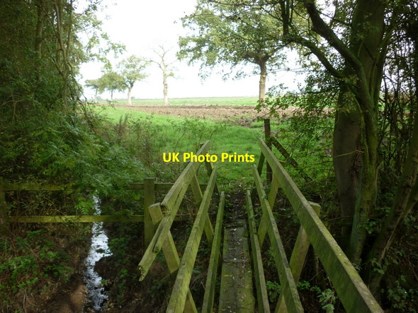 Photo 6"x4" A public footpath heading north from the Green Lane Spaldington c2010