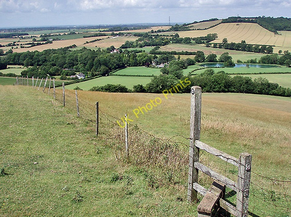 Photo 6"x4" Stowting from Cobb's Hill Stowting c2009