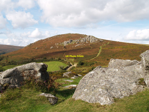 Photo 6"x4" Bell Tor from Bonehill Rocks Higher Dunstone c2010