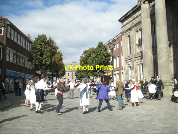Photo 6"x4" Scottish country dancing, Market Place, Macclesfield Macclesfield c2010