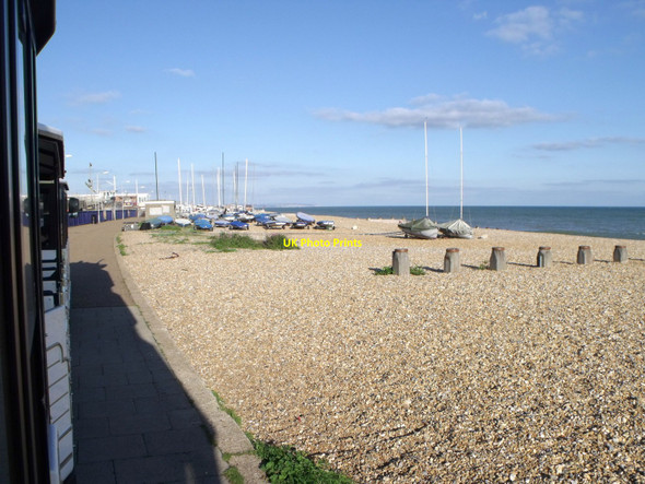 Photo 6"x4" Beach near the Redoubt, Eastbourne Roselands c2010