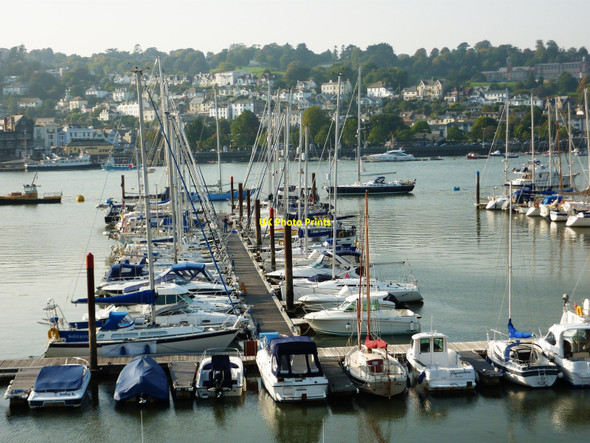 Photo 6"x4" Yachts in Dartmouth Harbour Dartmouth c2010