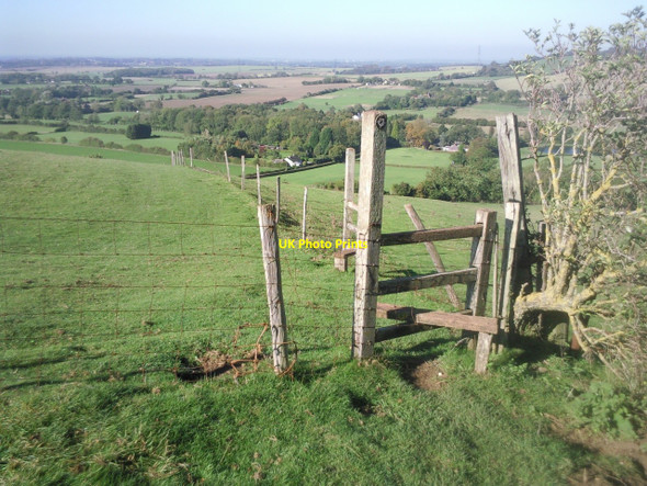 Photo 6"x4" Stiles on the North Downs Way on Cobb's Hill Stowting c2010