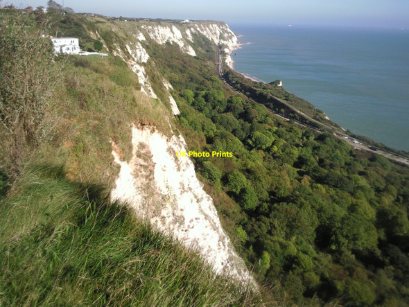 Photo 6"x4" Folkestone Warren from the North Downs Way Capel-le-Ferne c2010