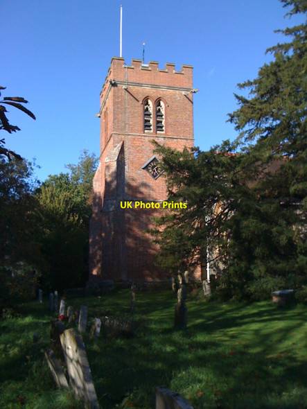 Photo 6"x4" St Nicholas church tower Hurst\/SU7973 c2010