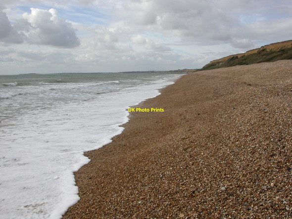 Photo 6"x4" Hordle Cliff, coastline Downton\/SZ2693 c2010