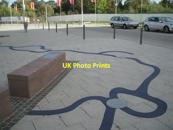 Photo 6"x4" Map of mills on the river Rea Balsall Heath c2010