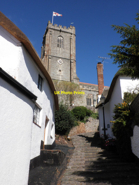 Photo 6"x4" Church Steps, Higher Town, Minehead Minehead c2010