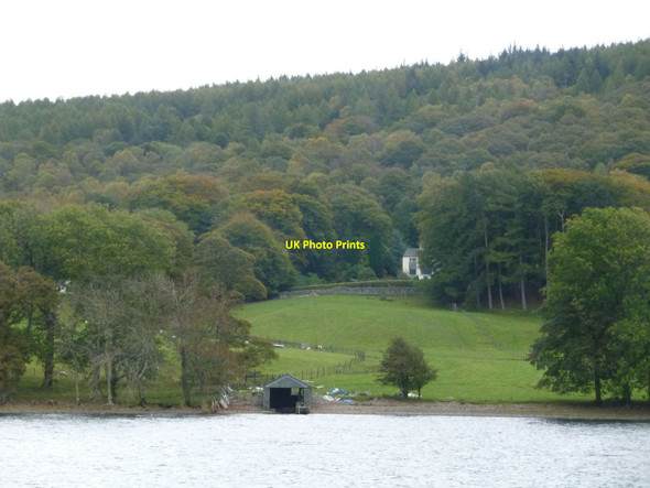 Photo 6"x4" Coniston: boathouse near Brantwood Haws Bank\/SD3096 c2010