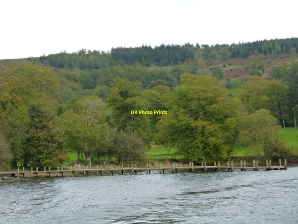Photo 6"x4" Coniston: ferry landing stage at the northern end Cat Bank c2010