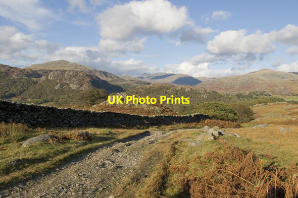 Photo 6"x4" Park Head Road above Seathwaite Hall Dunnerdale c2010