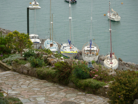Photo 6"x4" Yachts on the edge of the harbour, Furzeham, Brixham Brixham c2010