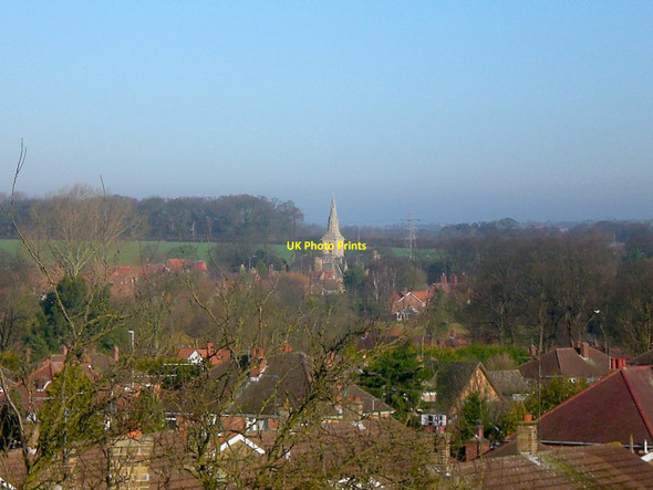 Photo 6"x4" View from an attic window in Harrowby Lane, Grantham, Lincs Grantham c2008