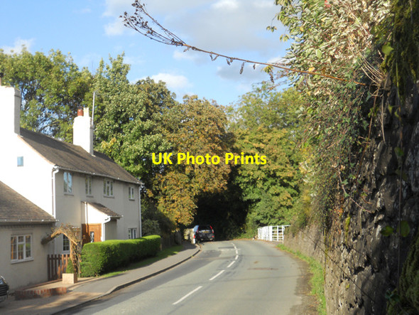 Photo 6"x4" Road beside Annscroft church Annscroft c2010