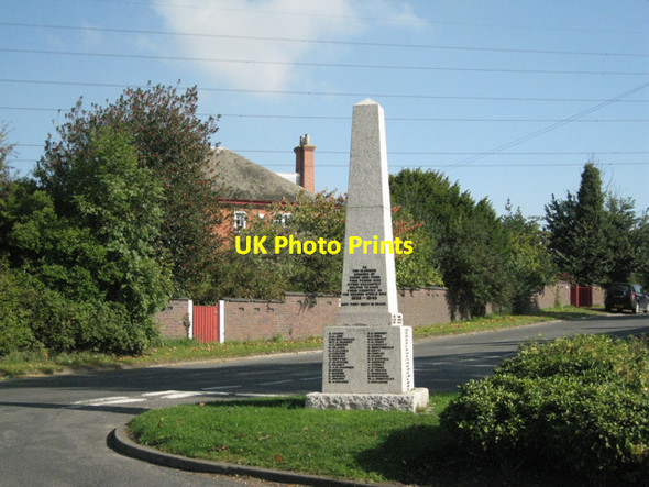 Photo 6"x4" Exhall War Memorial, CV7 Bedworth c2010