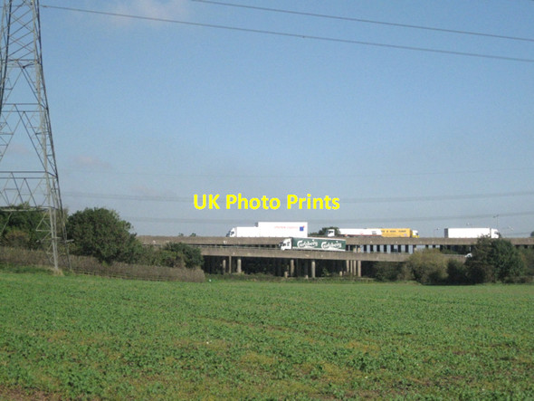 Photo 6"x4" M6 junction 3 Bedworth c2010