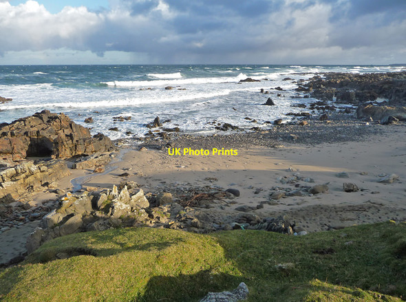 Photo 6"x4" Beach below Gabhsann Bho Dheas Gabhsann bho Dheas c2010