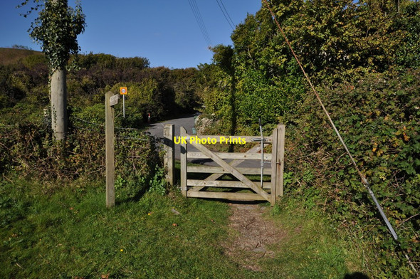 Photo 6"x4" A gate leading to Hannaburrow Lane Saunton c2010