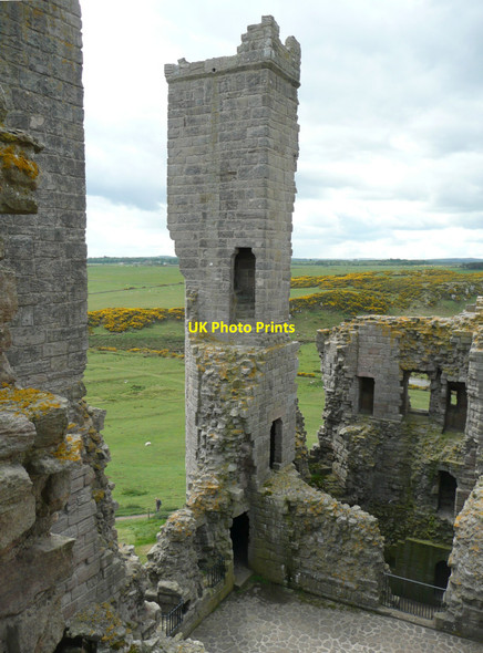 Photo 6"x4" Stair tower, Dunstanburgh Castle Craster c2010