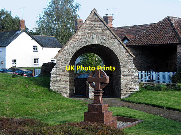 Photo 6"x4" Cheddon Fitzpaine church gate Cheddon Fitzpaine c2010
