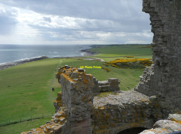 Photo 6"x4" View of the coast from Dunstanburgh Castle Craster c2010