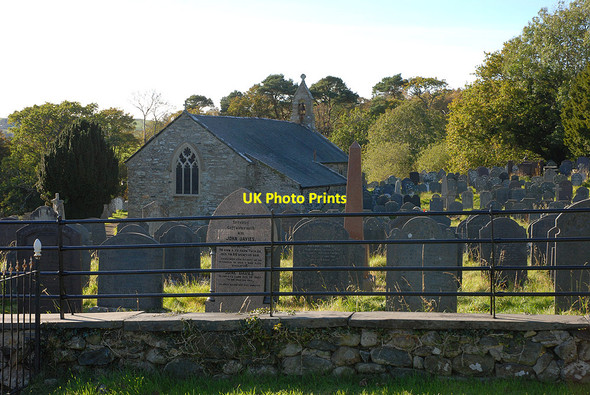 Photo 6"x4" Graveyard and church, Llanegryn Llanegryn c2010
