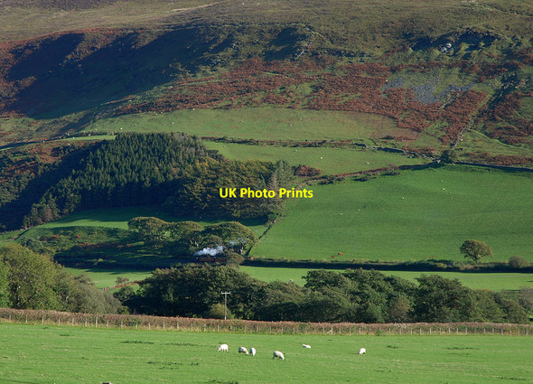 Photo 6"x4" Talyllyn Railway train north east of Brynglas Station Brynglas Sta c2010