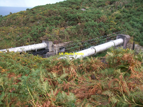 Photo 6"x4" Water pipes crossing the Bloody Bridge River Newcastle\/J3732 c2010