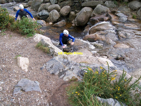 Photo 6"x4" River scrambling on the Bloody Bridge River Newcastle\/J3732 c2010