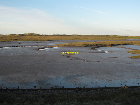 Photo 6"x4" Overy Marsh mudflats Burnham Overy Staithe c2010 P1