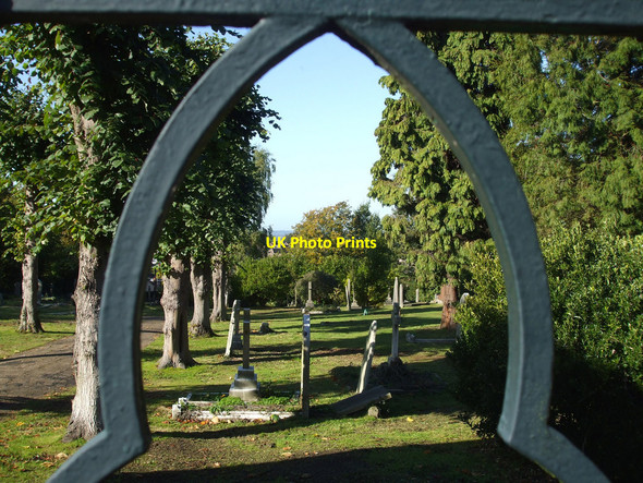 Photo 6"x4" View through the railings Rayleigh c2010